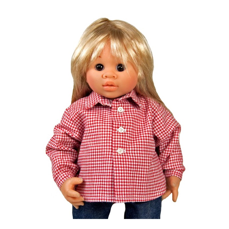 12/" Wichtel dolls Boneka Hawaiihemd blau// Hawaiian shirt blue for 32cm