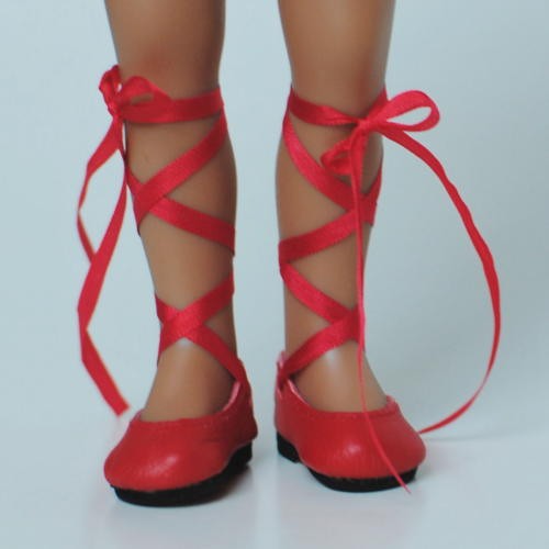 Ballerina mit Bändchenschnürung 38N
