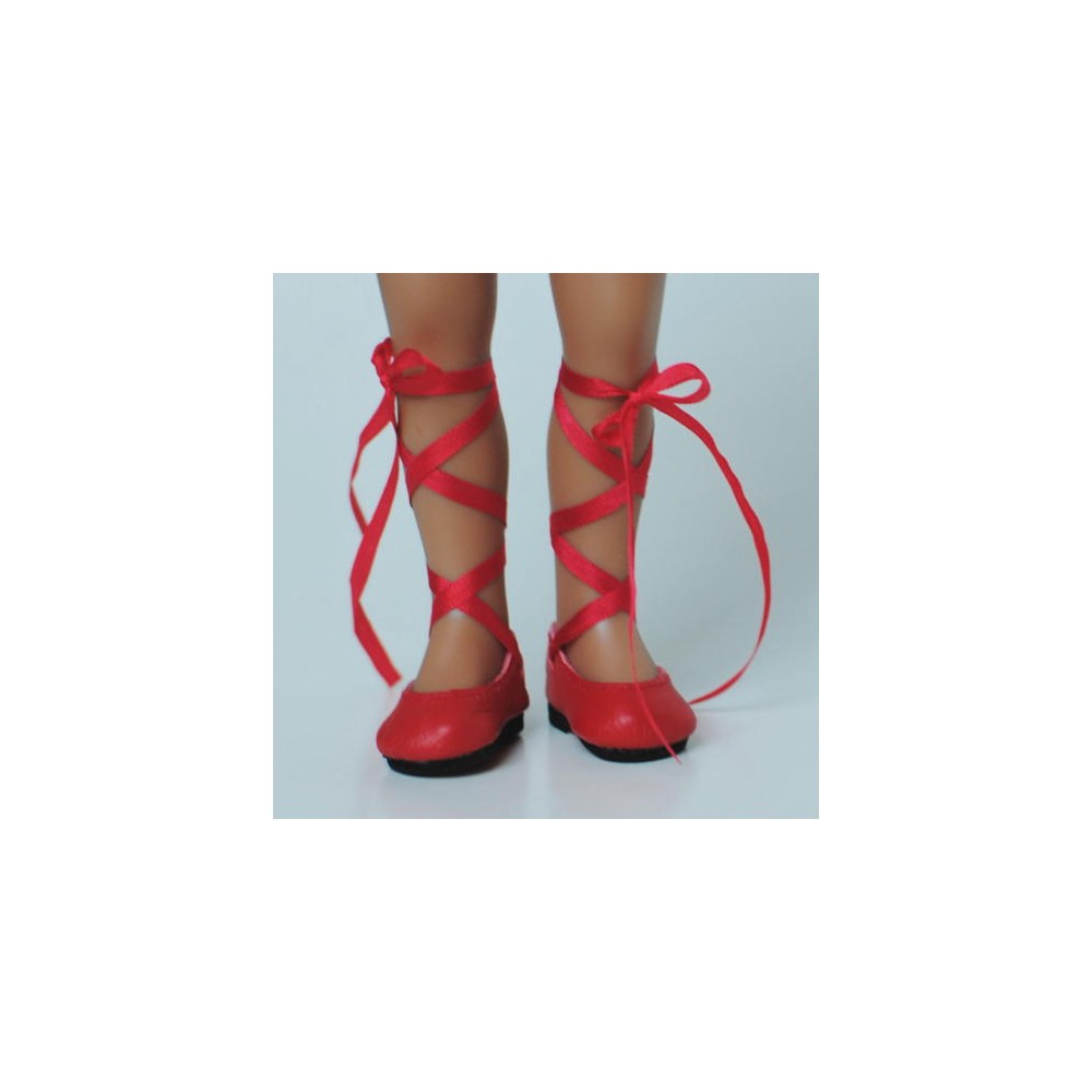 Doll Shoes 75mm LIGHT GREEN T-Straps