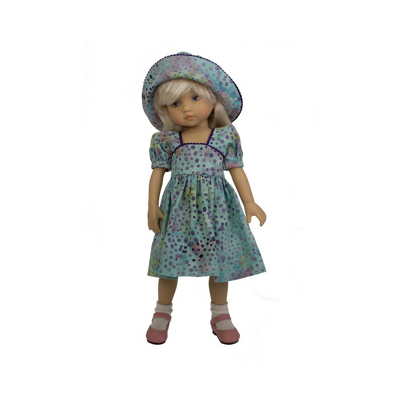 Boneka Batik Smokkleid 24cm Puppen Batic Smock Dress 24/10” dolls 