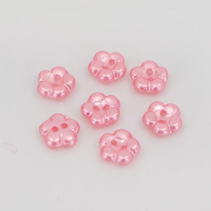 Pink Flower Buttons