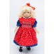 Denim dress with smock apron 24 cm