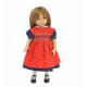 Denim dress with smock apron 24 cm