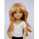 Wig straight medium long 8-9