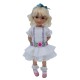 Romantic richly embroidered dress 28 cm