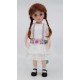 Romantic richly embroidered dress 28 cm