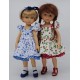 Ruffled Summer Dress with hearts 24 cm