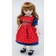 Denim dress with smock apron 24 cm