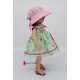 Dress set with hat and bloomers 24 cm