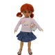 Set Skirt and T-Shirt with sheep 24cm