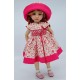 Dress set with hat and bloomers 33 cm