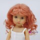 Mohair wig middle long with curles