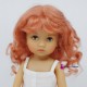 Mohair wig middle long with curles