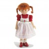 Dress with embroidered pinafore 24 cm