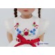 Richly embroidered dress red embroidery 29cm