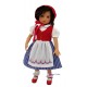 Dirndl set Red Riding Hood 33cm