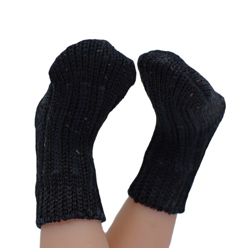 Knitted socks black 50-53mm