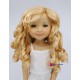 Doll wig long curles sidepart 8-9