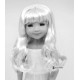 Doll wig long weavy with bangs 8-9