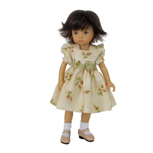 Smocked Dress with roses 33 cm