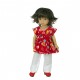 Red tunique with bunnie print 24cm
