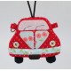 Key Case VW Beetle red