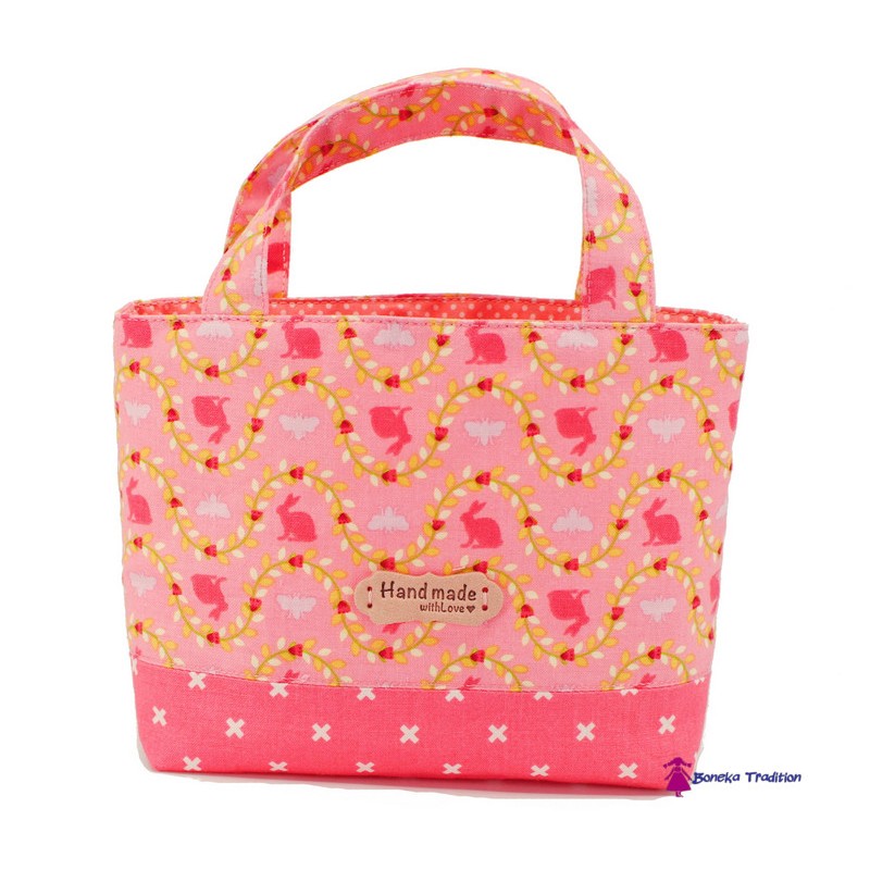 Easter treat bag Bunnies pink