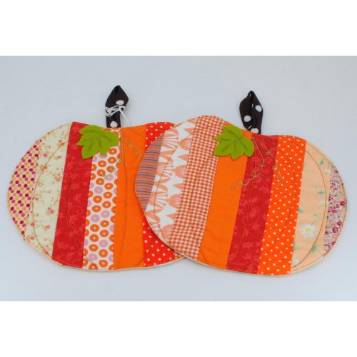 Pot holder set Pumpkins