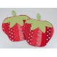 Pot holder set red strawberries