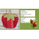 Pot holder set red strawberries